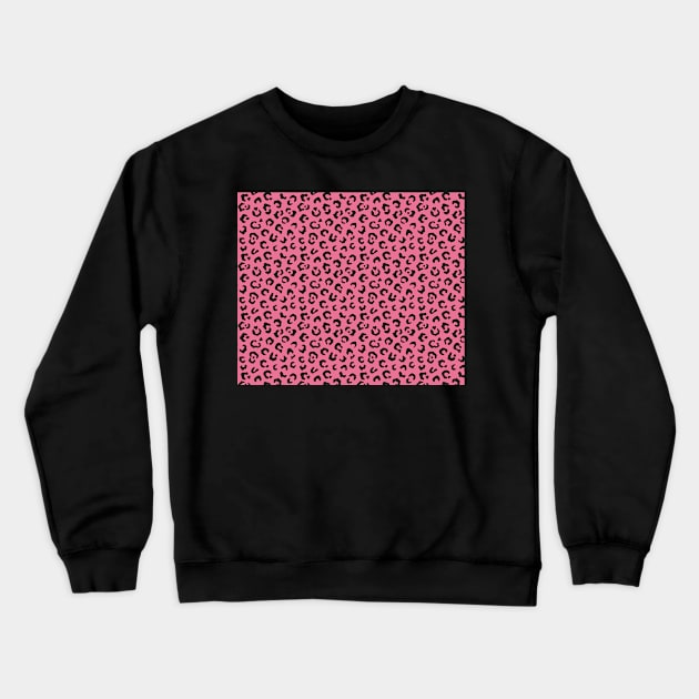 Modern Animal Skin Pattern Leopard Crewneck Sweatshirt by Lemonflowerlove